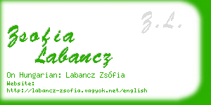 zsofia labancz business card